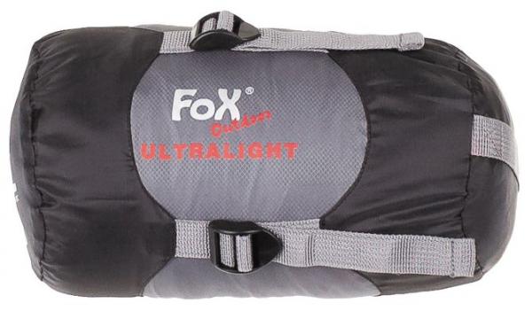 Fox Outdoor Schlafsack "Ultralight" schwarz-grau